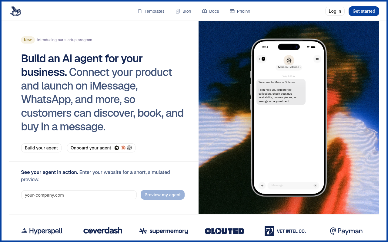 Captured during the scan: "Build your agent" opens an invite-only waitlist, not the builder