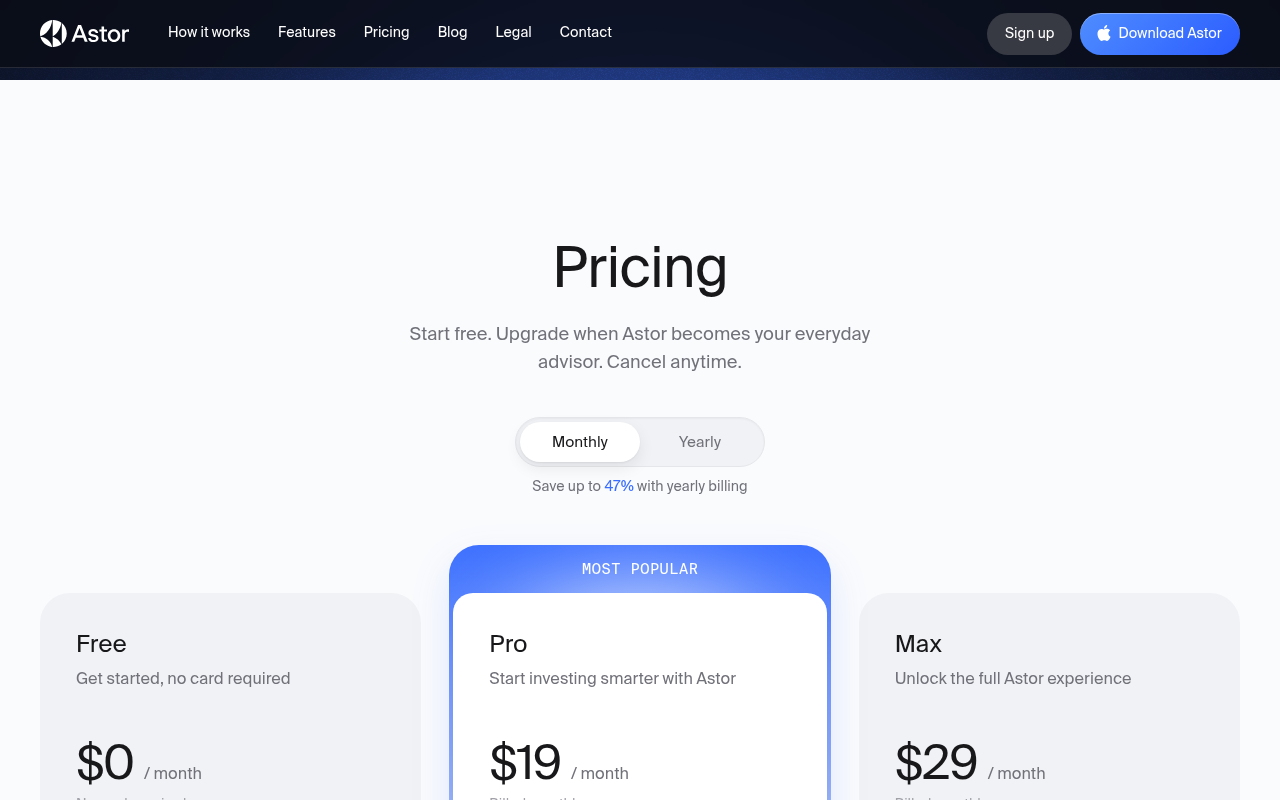 Captured during the scan: The App Store listing shows different plan prices than the website
