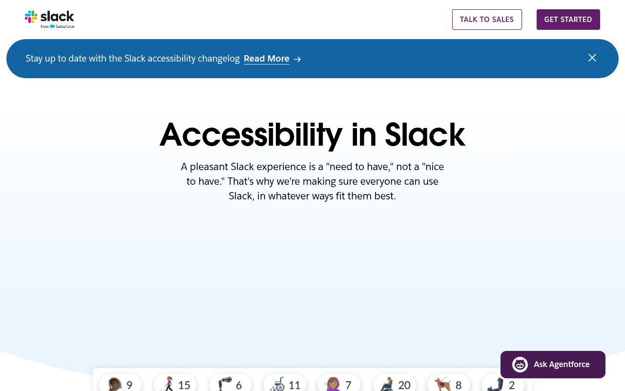 Captured during the scan: The accessibility page shifts content during load