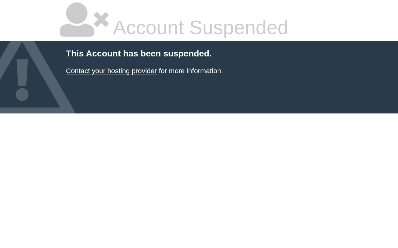 Captured during the scan: The Account Suspended heading is too faint to read