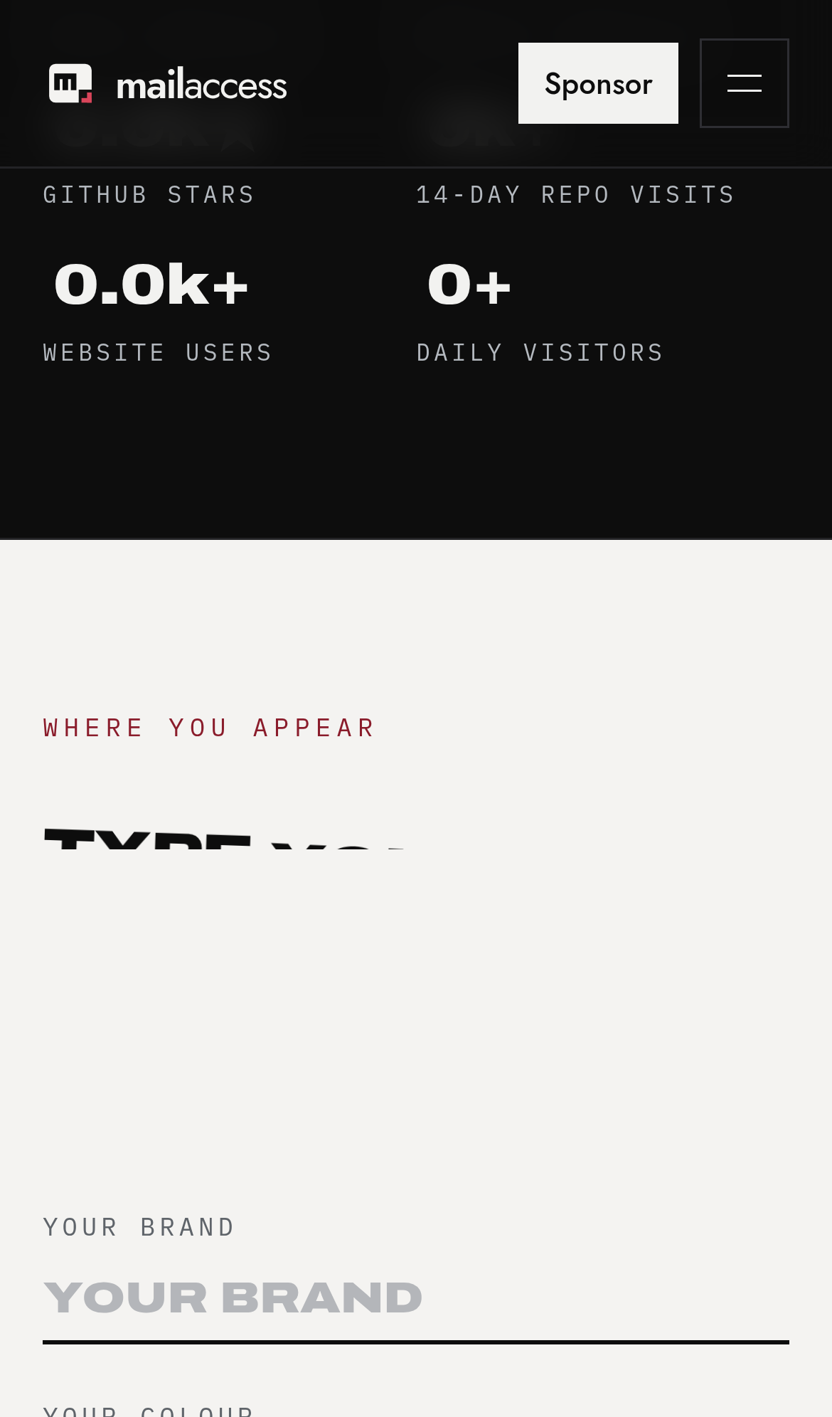 Captured during the scan: The sponsor headline text is clipped mid-letter