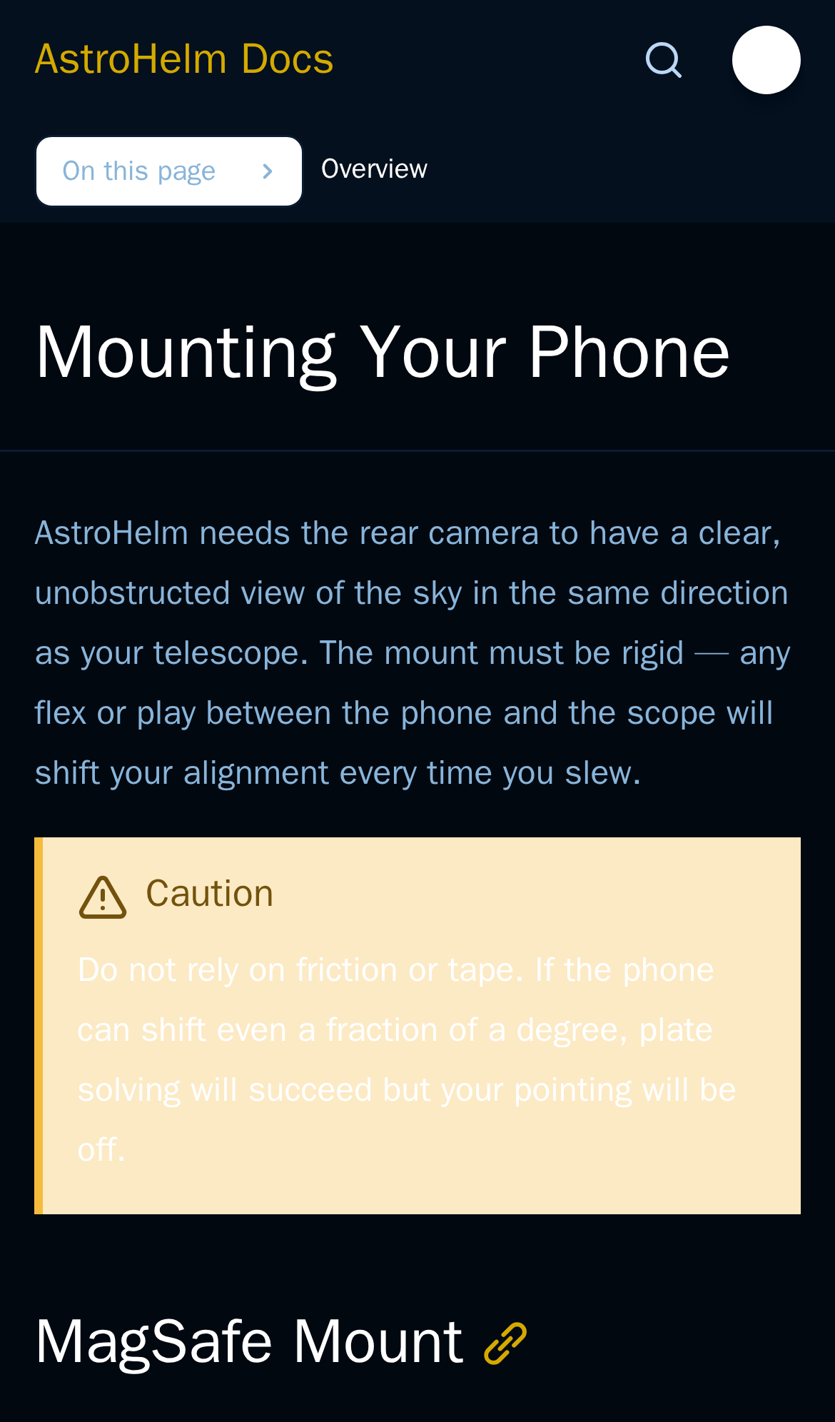 Captured during the scan: Phone readers cannot read the mounting warning